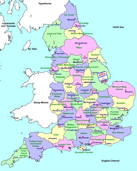 england map with county boundaries
